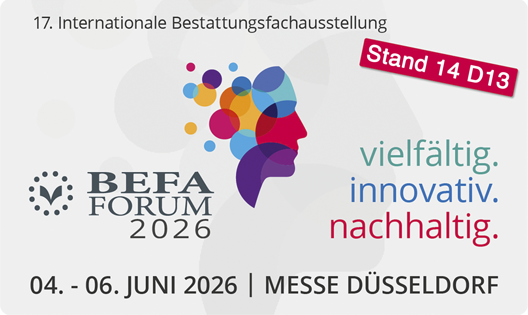 BEFA-Forum - Wir stellen aus! 04. - 06. Juni 2026, Messe Düsseldorf
